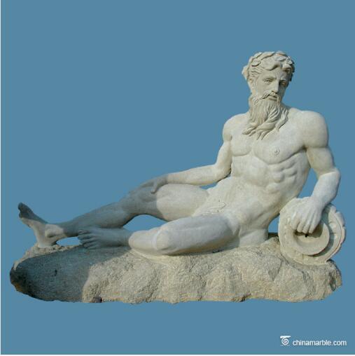 sandstone sculpture/outdoor nude statue/nude men statue/man marble figures