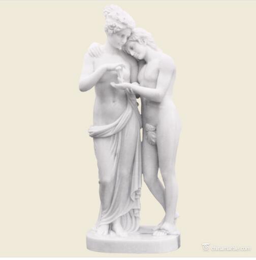 Outdoor Stone Marble Statue Beautiful Nude Roma Naked Woman Sculpture
