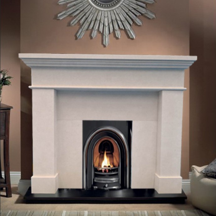 Limestone Fire Place Mantels/white fireplace/fireplace surrounds