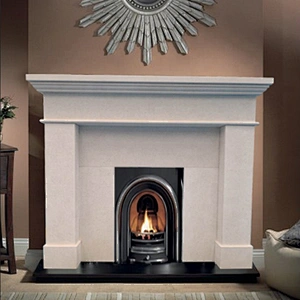 Limestone Fire Place Mantels/white fireplace/fireplace surrounds