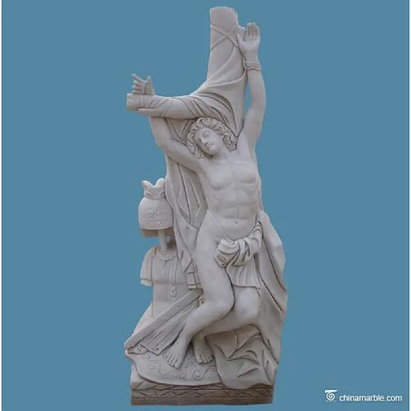 statue antique step warriors/garden warrior statue/marble  sculpture