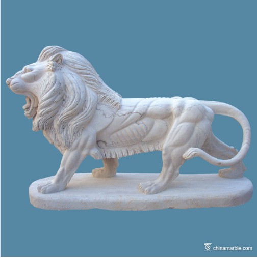 large animal statues/antique marble statues/large lion statue