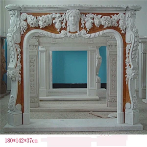 Retro Decorative Marble Fire Fireplace Surround Frame