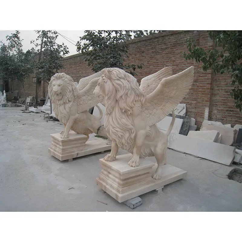 front door lion statue/chinese lion statue/lion stone statue