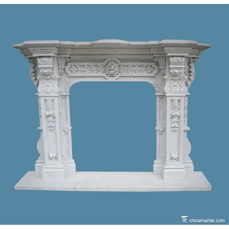 style selections fireplace/marble fireplace surround with column/pillar fireplace