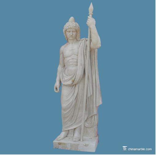 statue antique step warriors/garden warrior statue/marble  sculpture