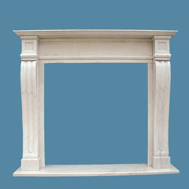 Custom Designed Factory Wholesale Marble Carved Decorating Fire Places
