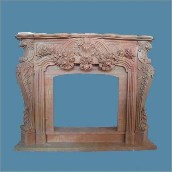 Freestanding Indoor White Marble Italian Style Carrara Fireplace Mantel Surround