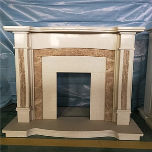 Modern Indoor Decorative Stone Fireplace /natural marble fireplace