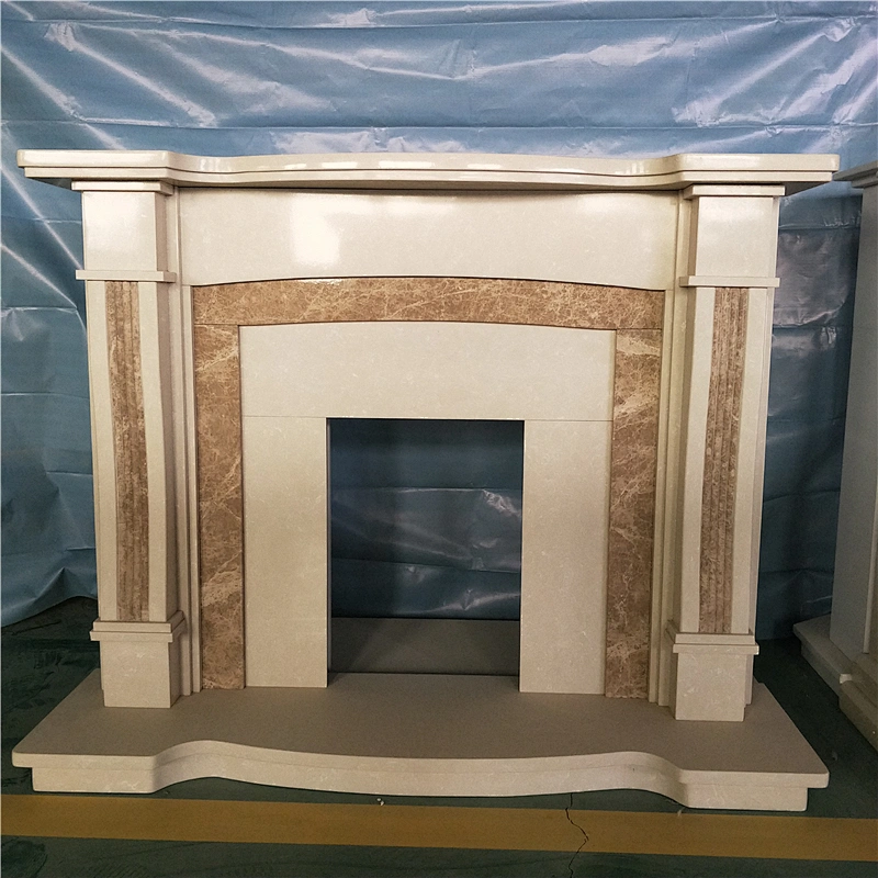 Modern Indoor Decorative Stone Fireplace /natural marble fireplace