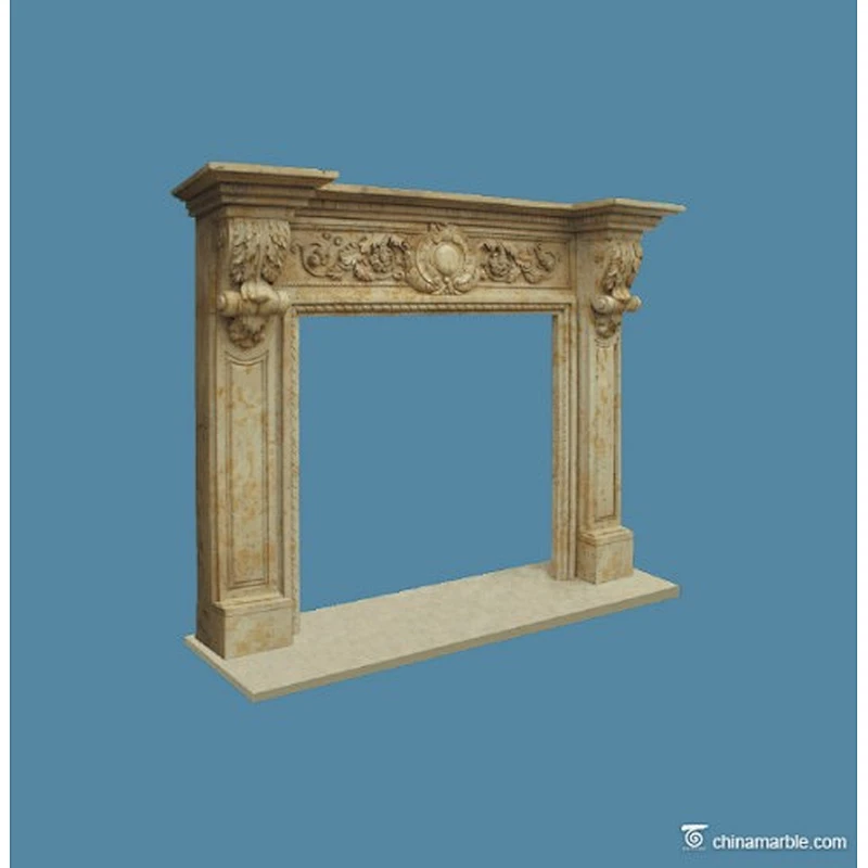 cast stone fireplace mantel/home fireplace design/fancy fireplace