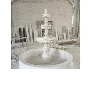 3 tier outdoor water fountain for garden/large stone fountain