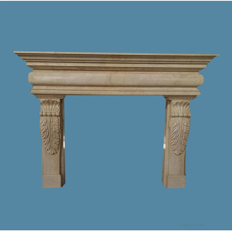 white marble fireplace/cultured  fireplace carved fireplace
