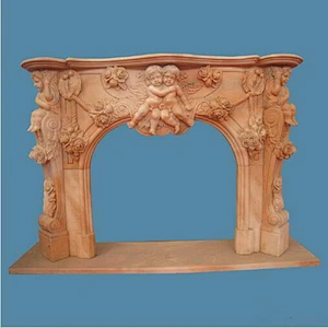 Limestone Fireplace Mantel Surrounds fireplace shelf