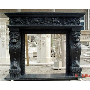 Lion Head Fireplace Mantel/Fire Place Mantel Fireplace/Marble Fireplace Ornaments