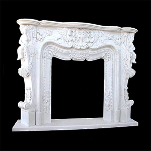 Stone Fireplace Statues Surround/carved marble fireplaces