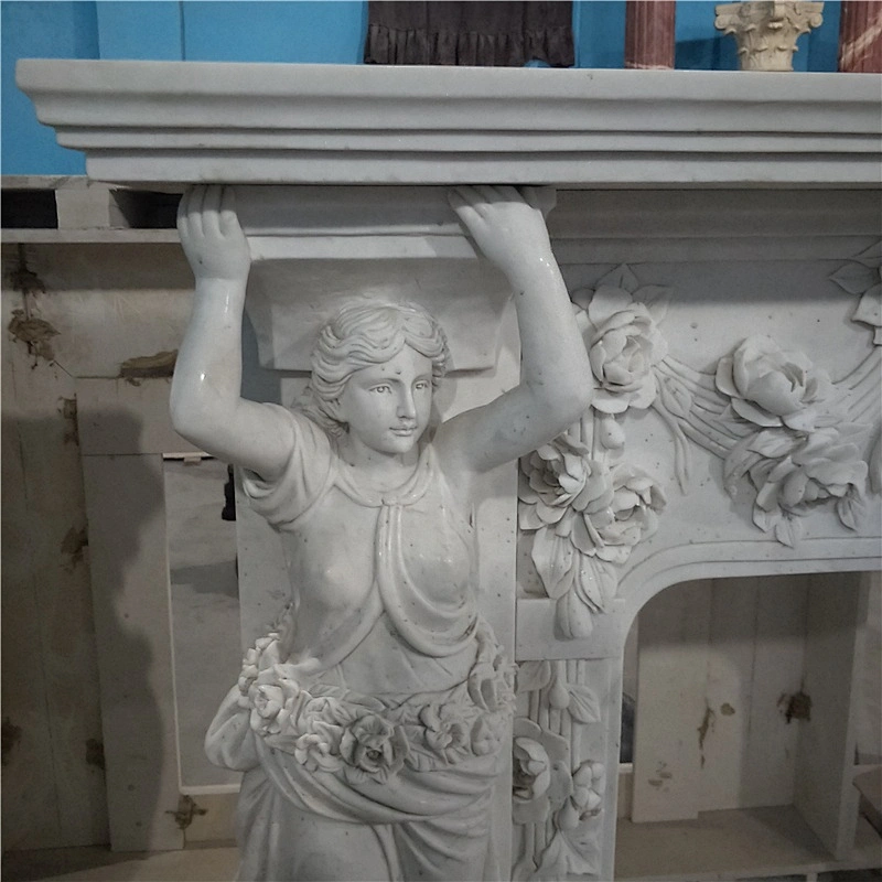 French Style Marble Fireplace For Sales/natural marble mantels
