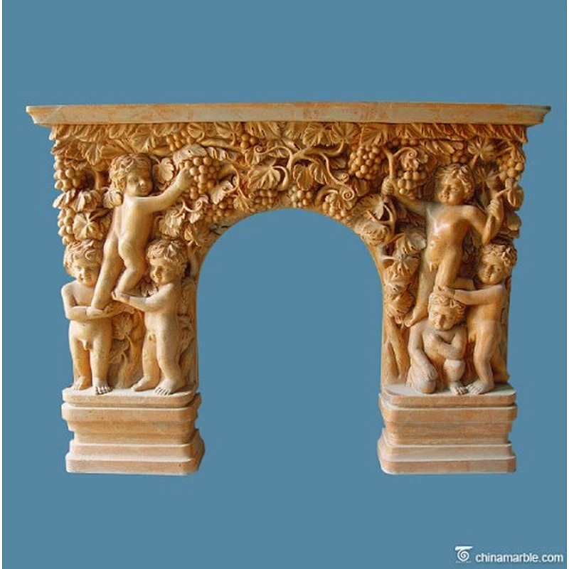 sandstone fireplace mantel/antique marble fireplace mantel