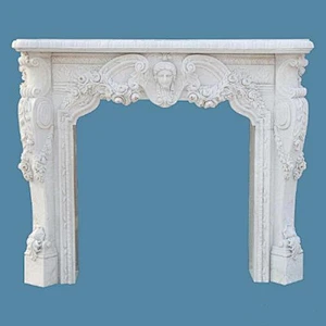 Indoor Used Decorative Mdf Marble Fireplaces Surround Mantel