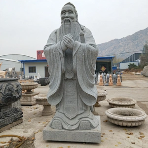 Chinese Old Man Stone Statue