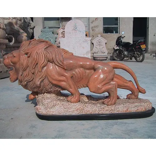 Marble Lion Sculpture/Stone Garden Sculpture/Modern Marble Sculpture