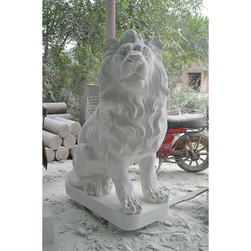 marble sleeping lion statue/antique marble statues