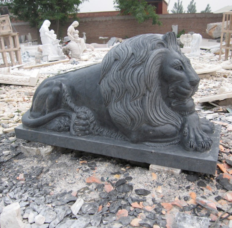 marble sleeping lion statue/antique marble statues