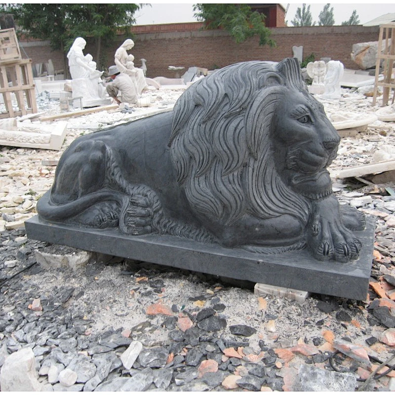 marble sleeping lion statue/antique marble statues