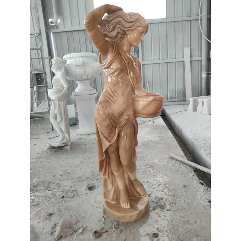 Bespoke Hand Carved New Product Natural Marble Figure Sculpture Sexy Woman Statue
