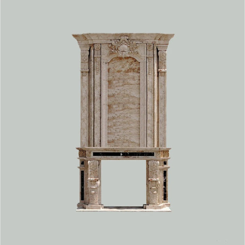white stone fireplace surround/antique fireplace mental/marble fireplaces