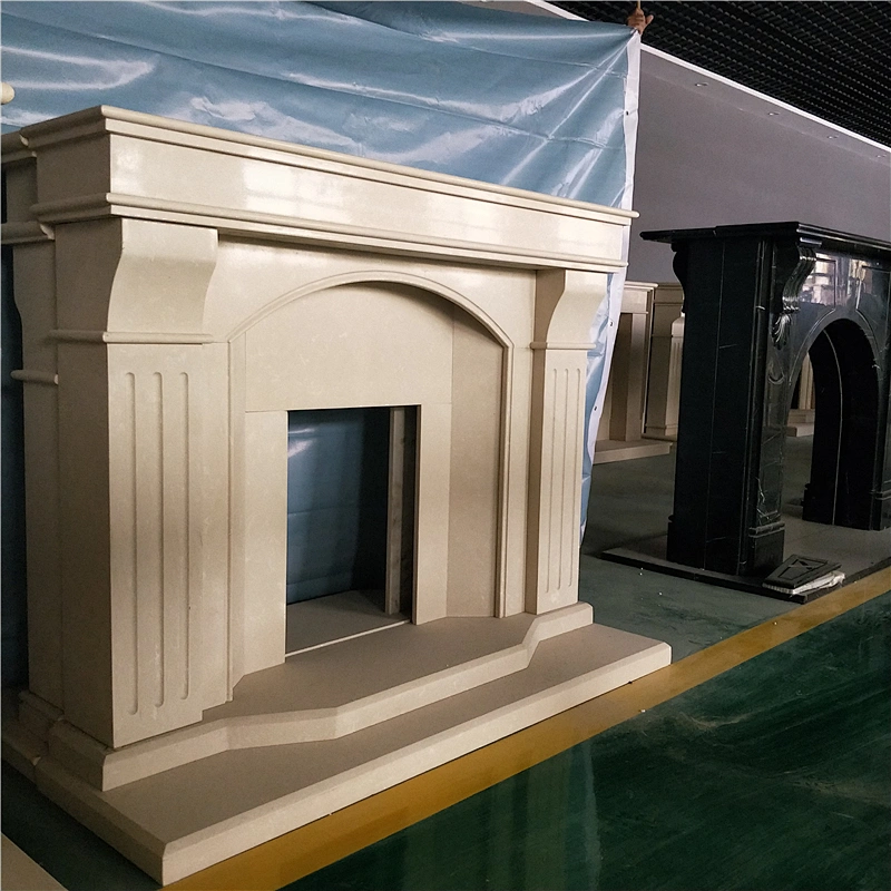 Kamin Decorative Stone Fireplace/natural marble fireplace mantel