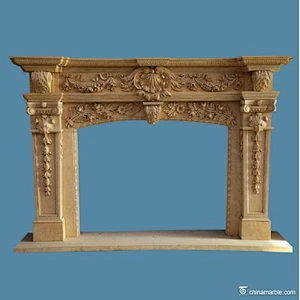 style selections fireplace/marble fireplace surround with column/pillar fireplace