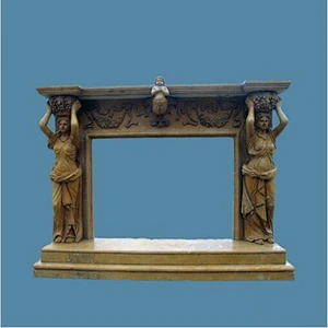 Black Marble Fireplace Hearth Slabs Fireplace Mantel Surround/carved fireplace