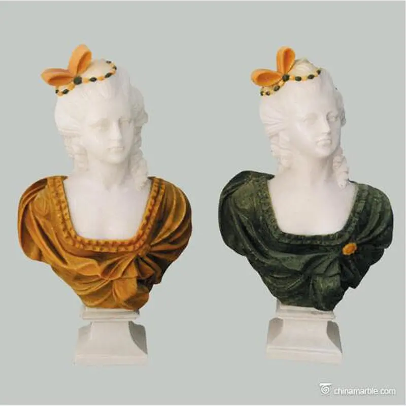 female bust sculpture/female marble bust sculptures/white marble woman bust sculpture