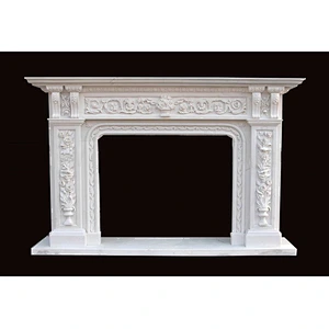 Freestanding Indoor Fireplace Mantel Surround Decorative Shabby Chic/marble surrounds