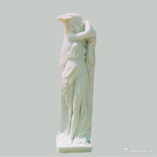 beautiful woman statue with pot/female torso sculpture/marble statues