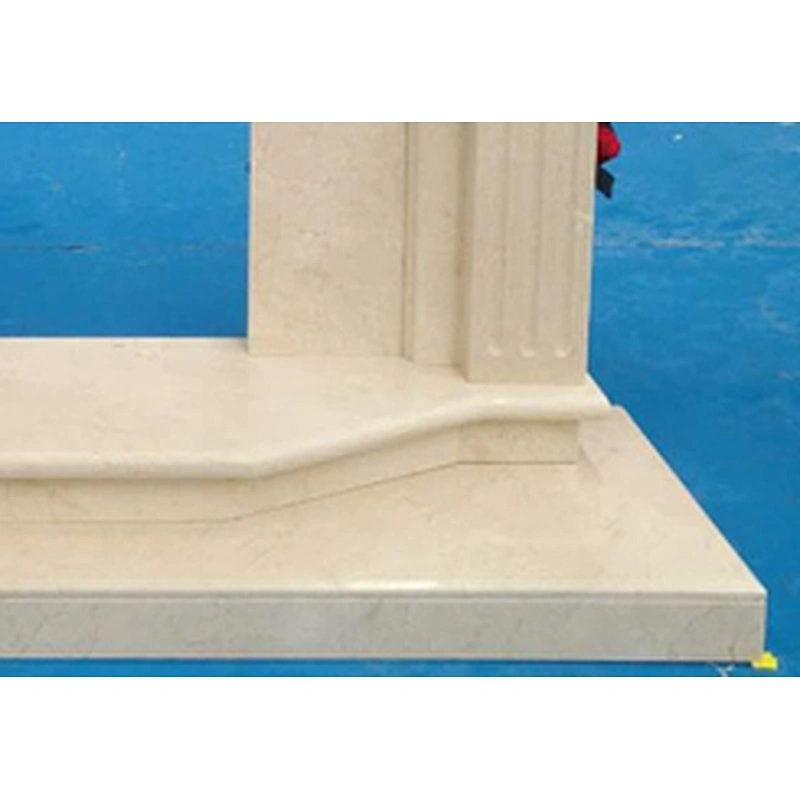 Modern Simple Style Marble Stone Beige Fireplaces with Cheap Price