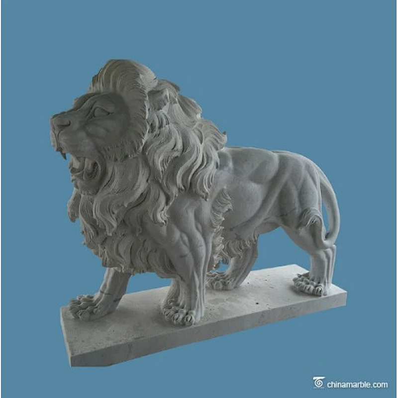 large lion statues