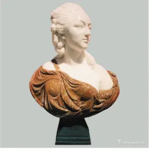 female bust sculpture/female marble bust sculptures/white marble woman bust sculpture