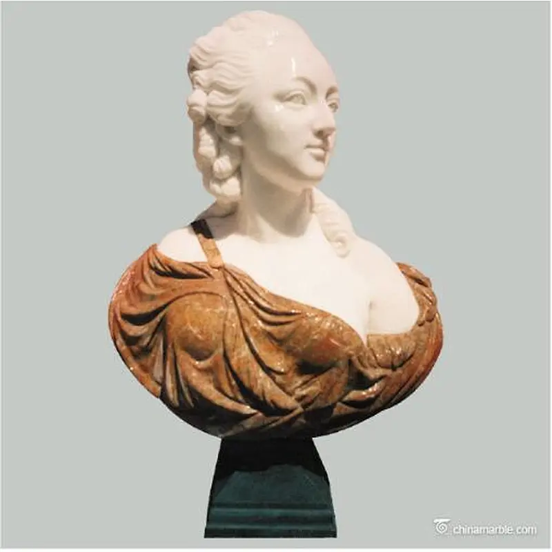 female bust sculpture/female marble bust sculptures/white marble woman bust sculpture