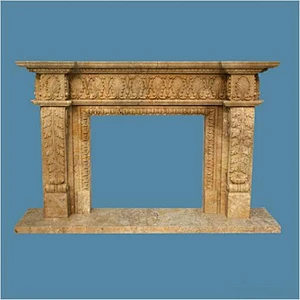 Indoor Antique Marble Fireplace Mantels For Sale/carved firplaces