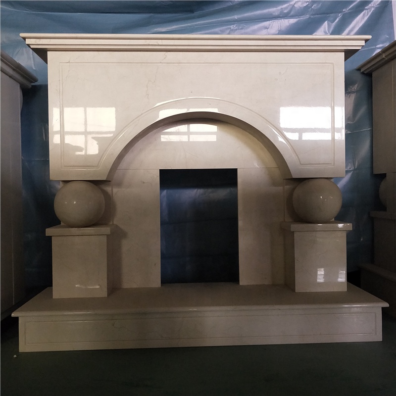 Simulated Wood Burning Fireplace Modern/marble fireplace surrounds