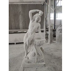 sitting man and woman statue/life size nude statues/garden statue naked woman