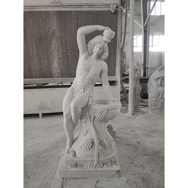 sitting man and woman statue/life size nude statues/garden statue naked woman