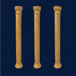 Round White Marble Temple Gate Pillar Design