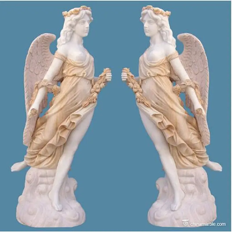 angel statue with lamp/angel statue for gardens/angel statue garden