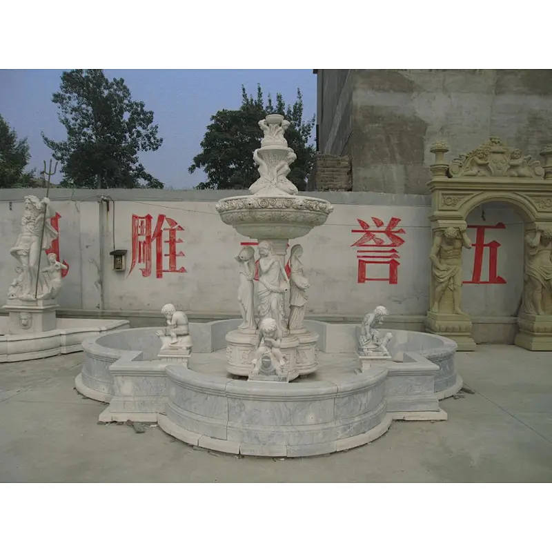 stone water fountain