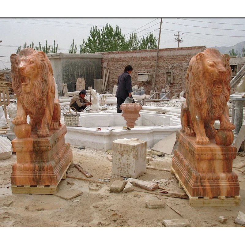 front door lion statue/sitting lion statue life size