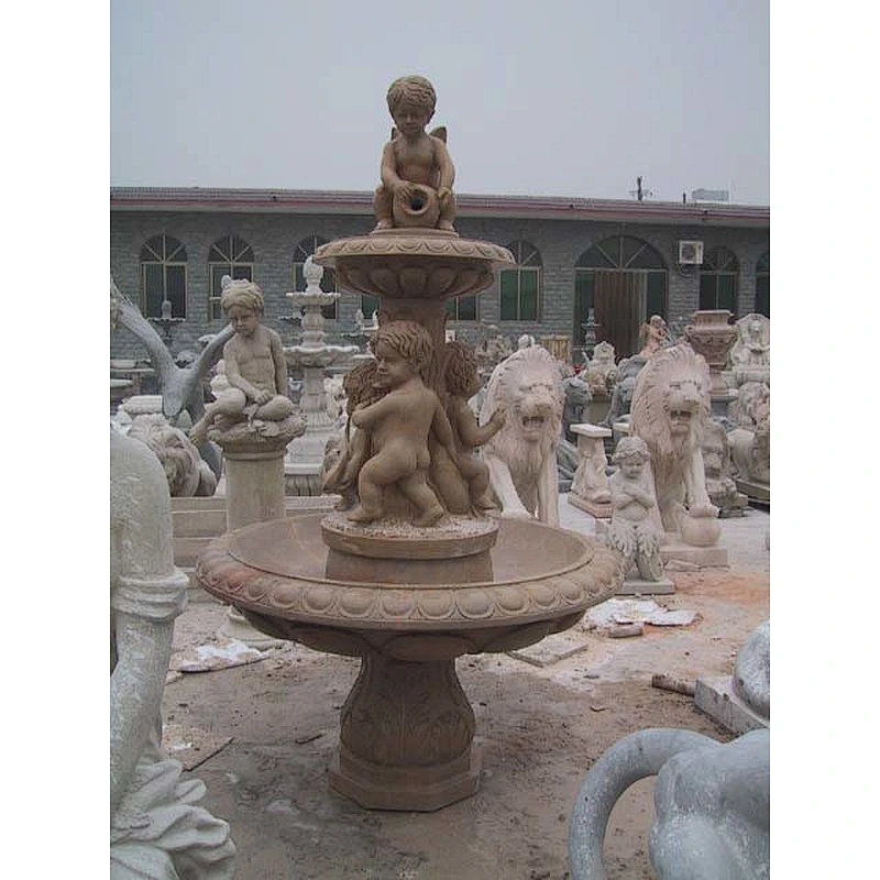 outdoor waterfall fountain/nude girl garden fountain/french garden fountains