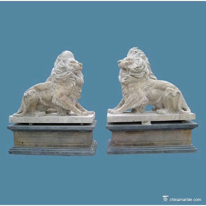 outdoor lion statue/marble stone lion statue/lion marble statue